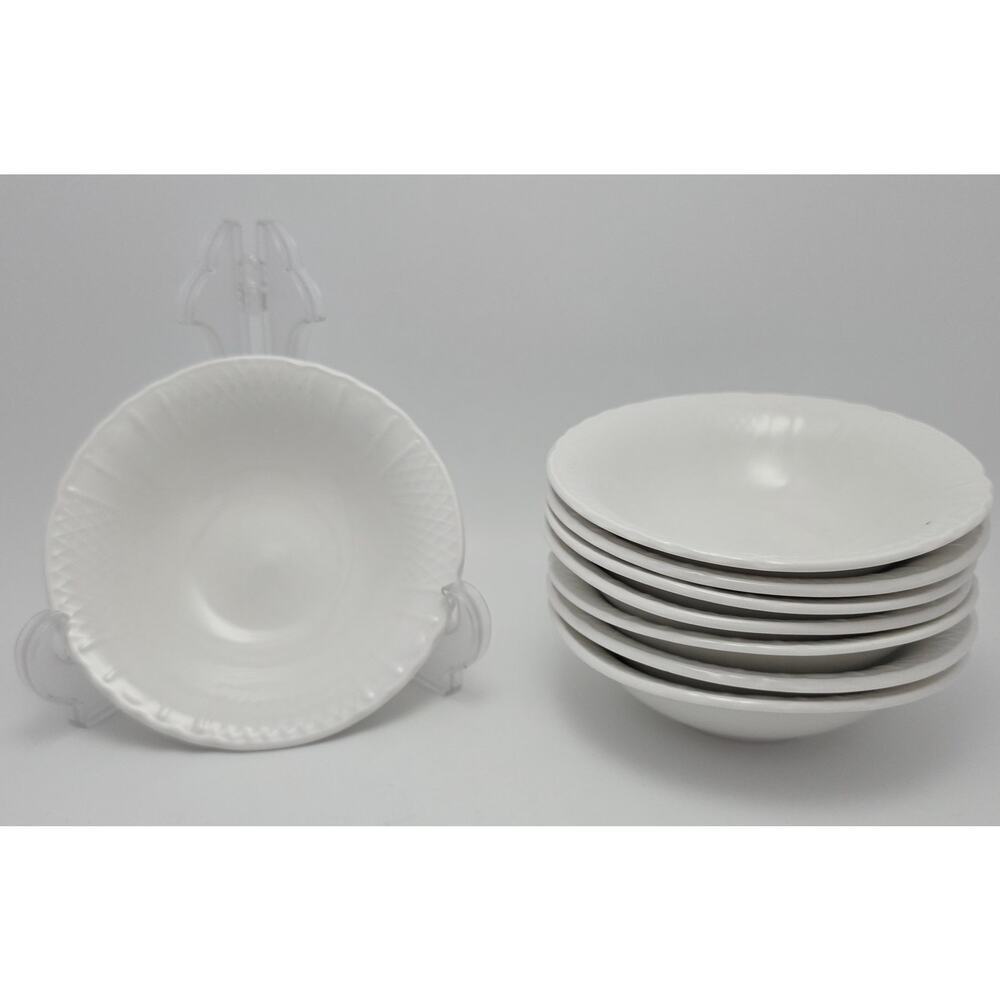 Farberware 5” Berry Bowls Set Of 8 Lattice White 4482